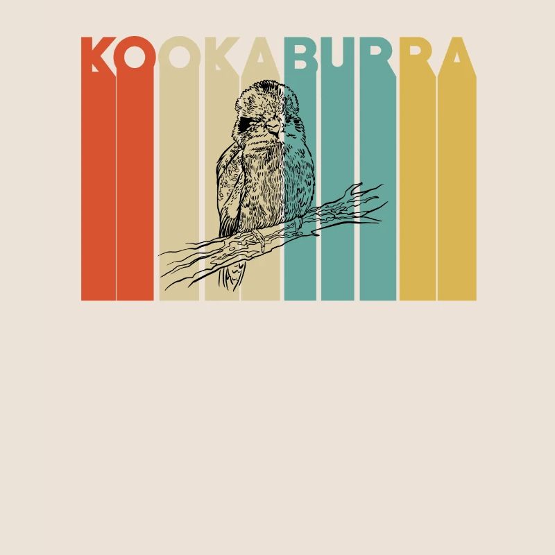 Retro Kookaburra Oiseau
