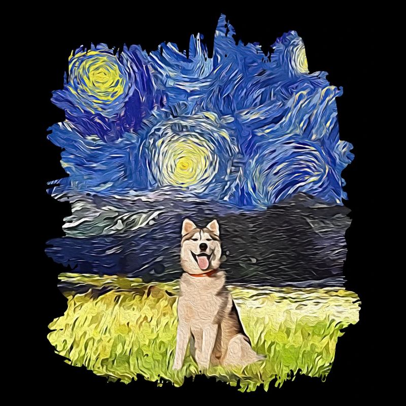 Starry Night - Alaskan Husky