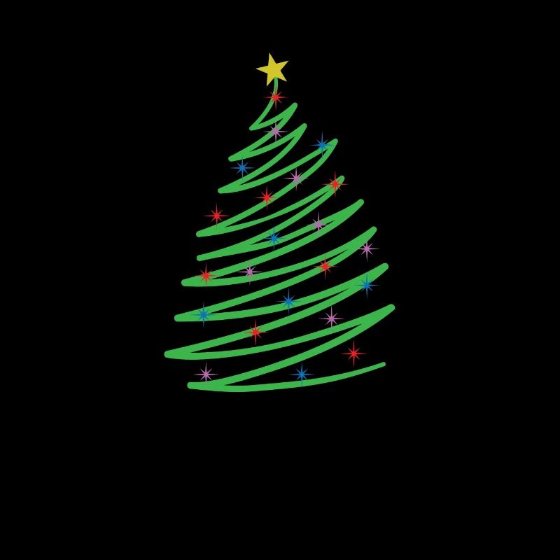 One Line Arbre de Noël Noël Noël