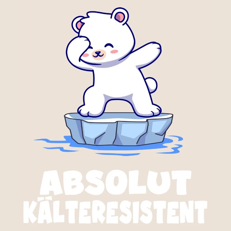 eisbader kälteresistenter eisbär geht eisbaden