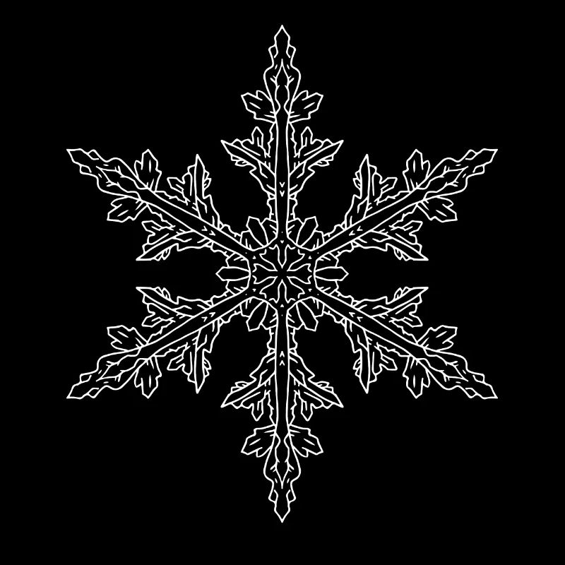Mandala flocon de neige