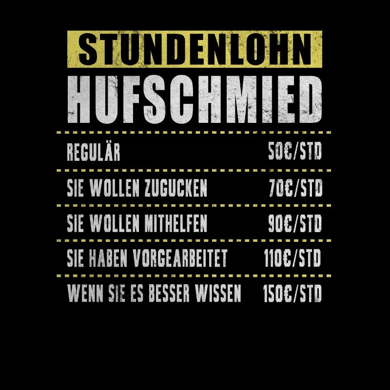 Stundenlohn Hufschmied