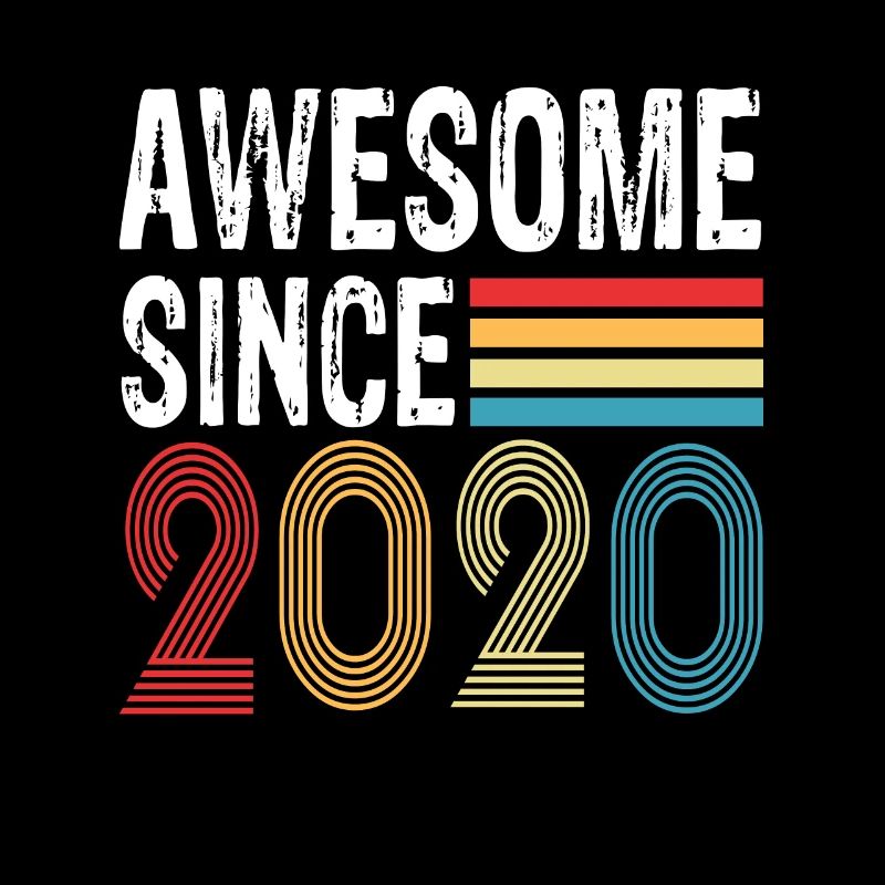 Awesome Since 2020 Geburtstag 2020 Vintage 2020