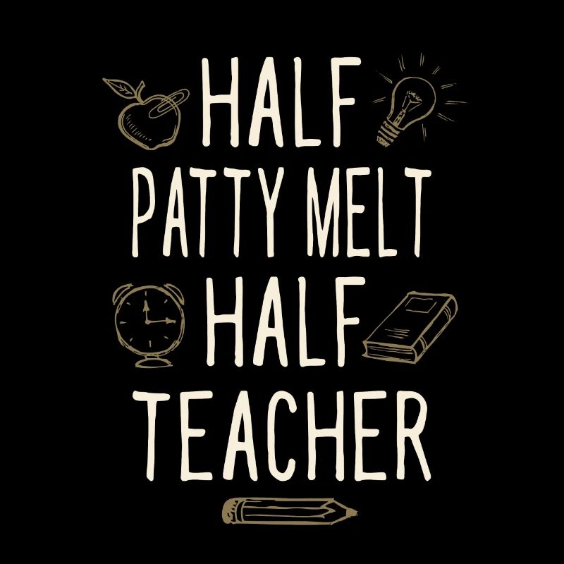Moitié Patty Melt Moitié Professeur Drôle