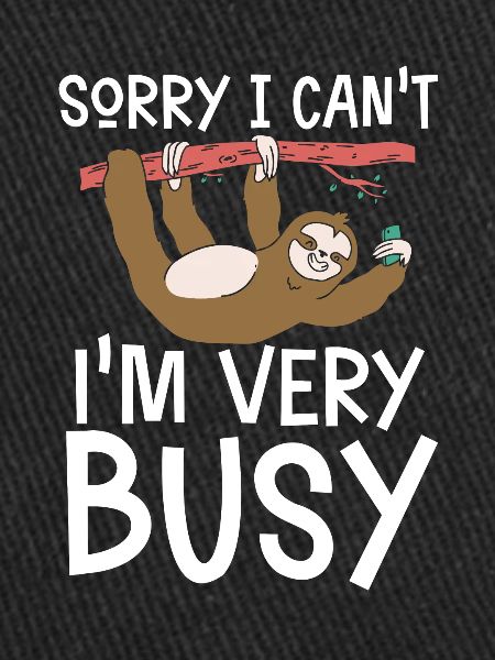 Sloth is very busy