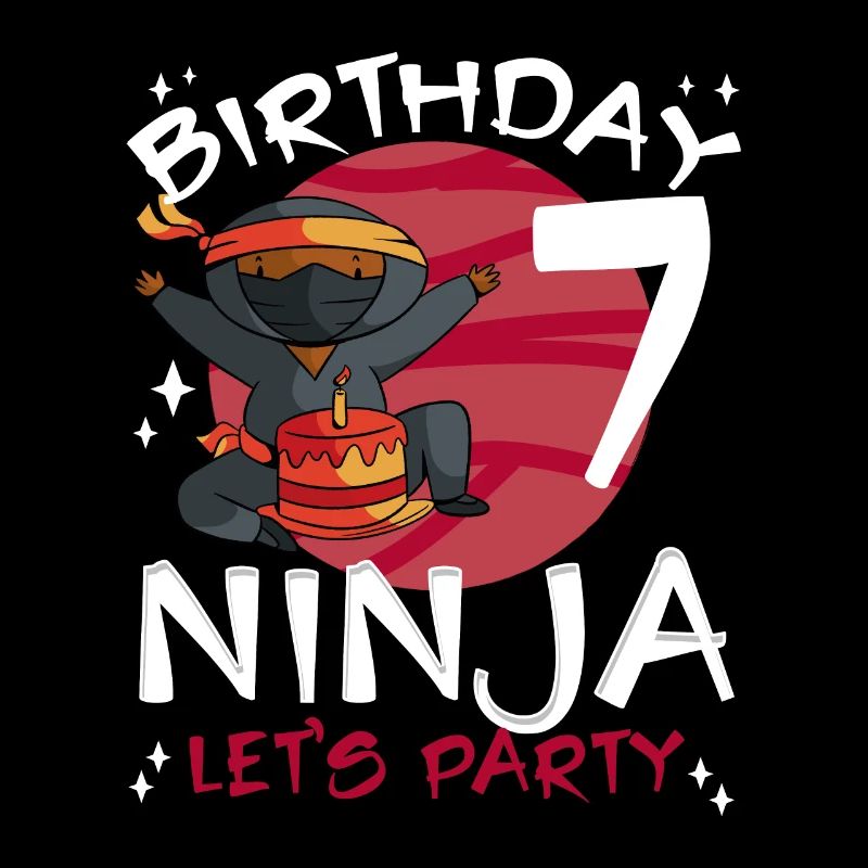 Ninja mignon pour le 7ème anniversaire