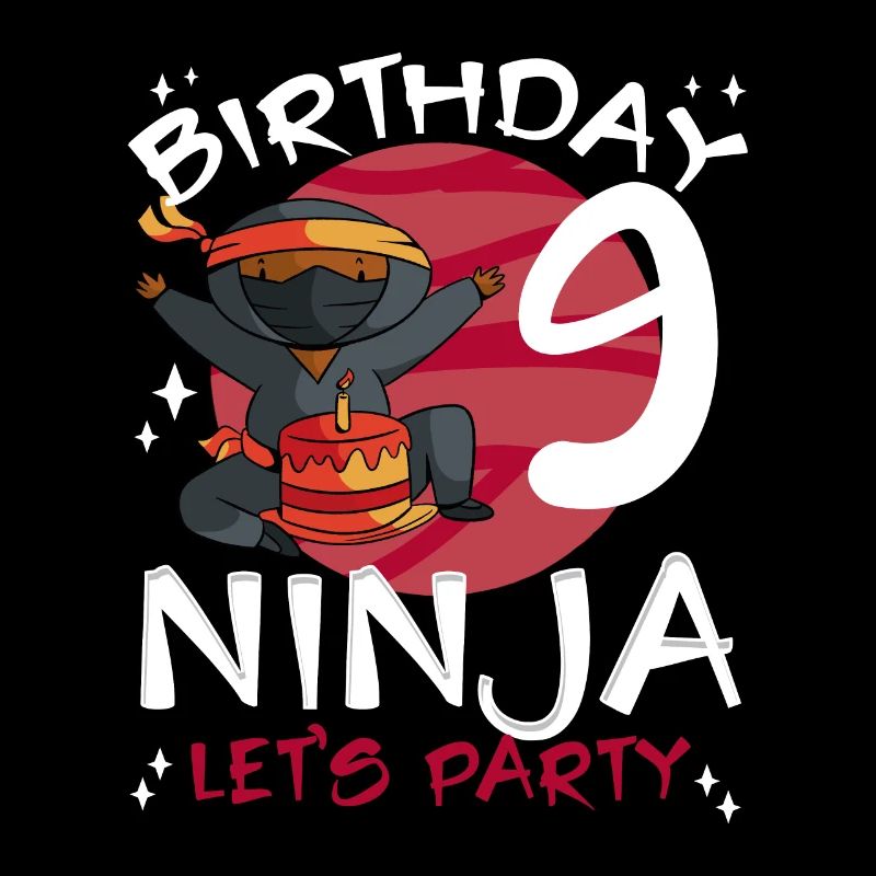 Süßer Ninja Zum 9. Geburtstag