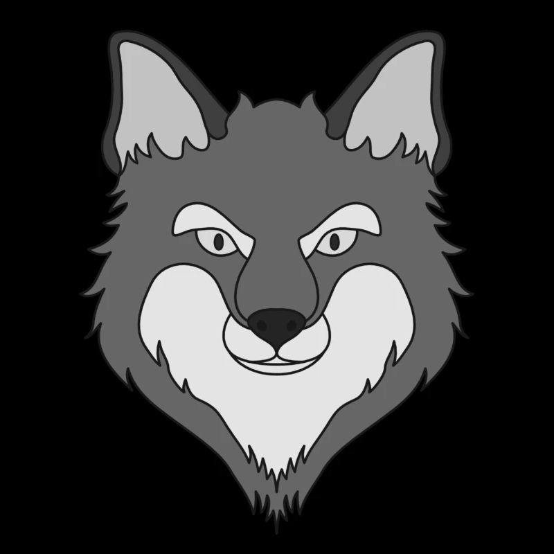 Fuchs Waldtier Design mit Tierkopf