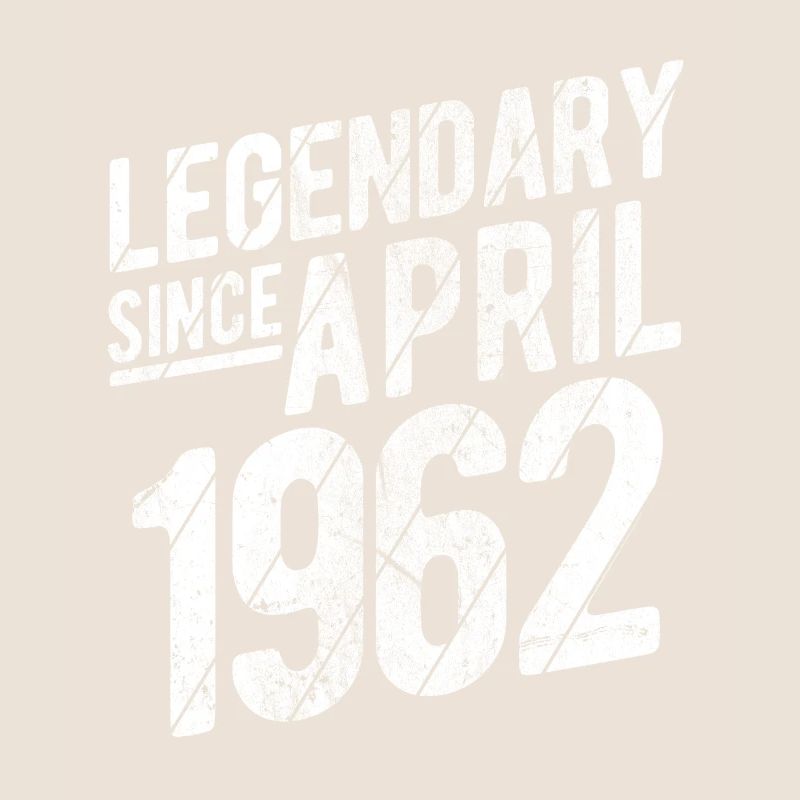 Retro 60th Birthday Gift Legendary Since April 196