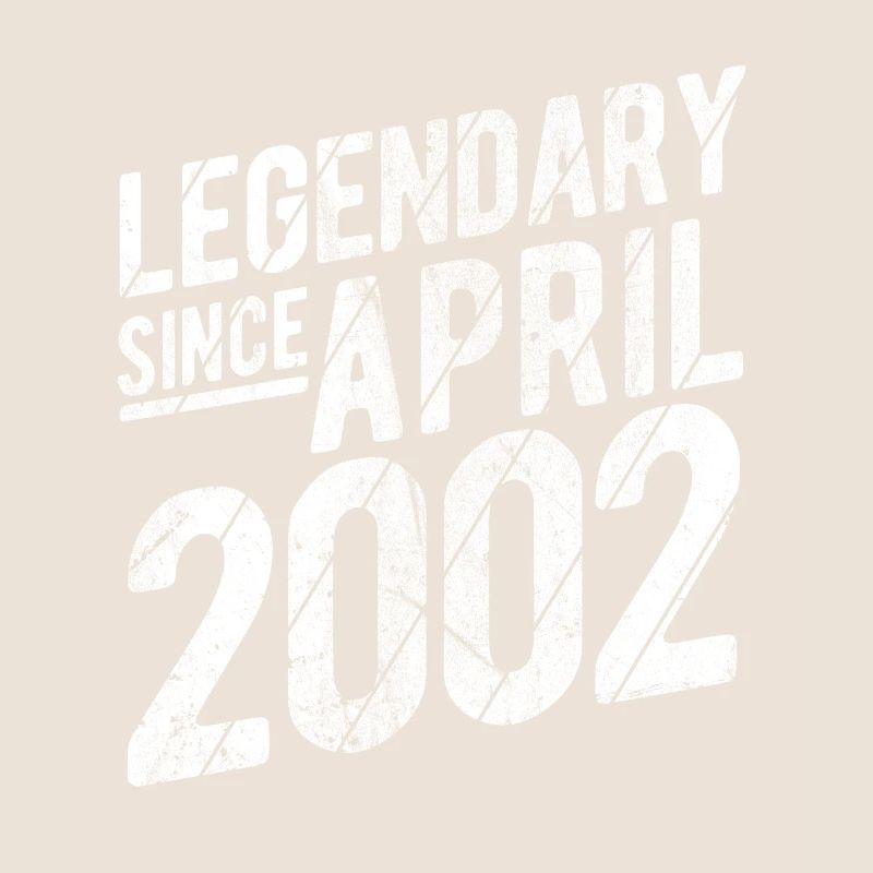 Retro 20th Birthday Gift Legendary Since April 200