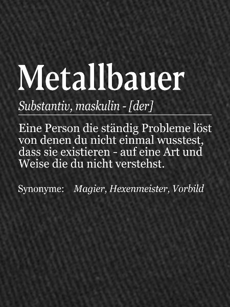 Metallbauer Definition