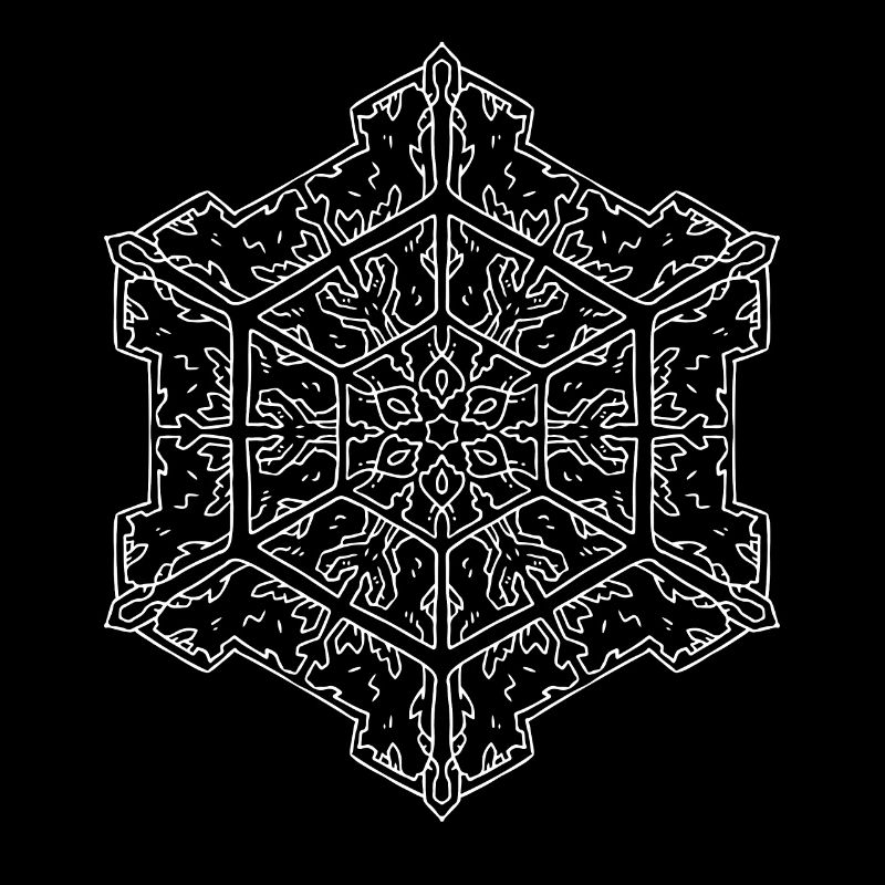 Mandala flocon de neige
