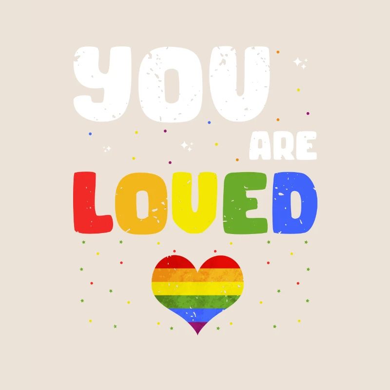 Vous êtes aimé Awesome Pride Message Designs