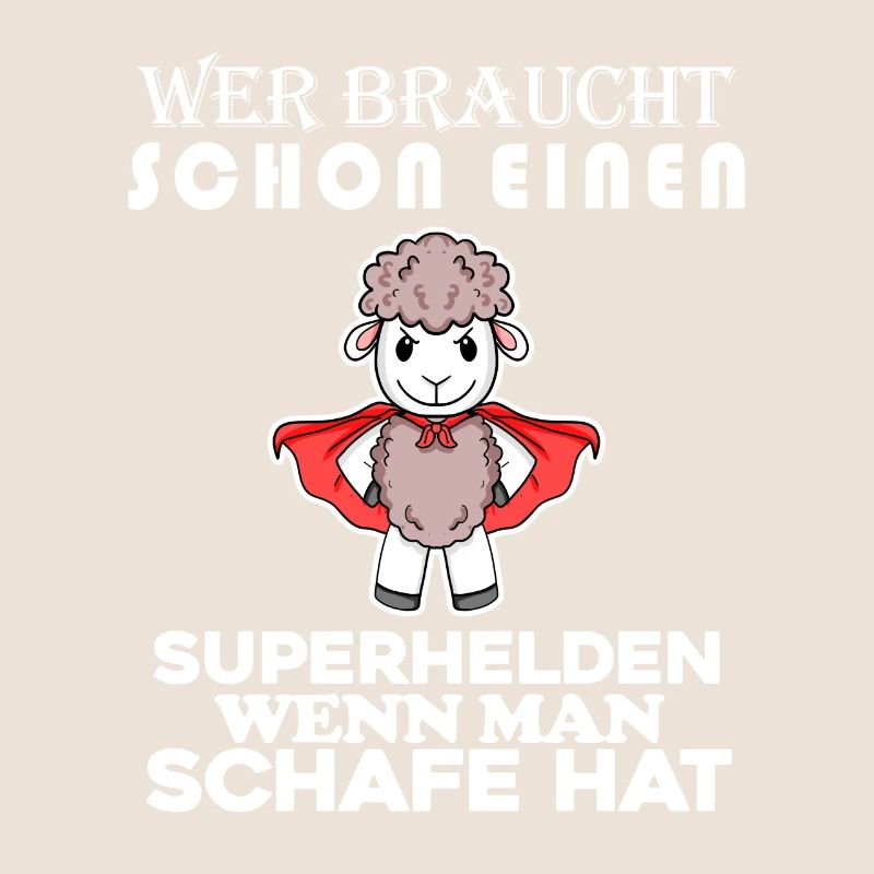 Schaf Superheld Hirte