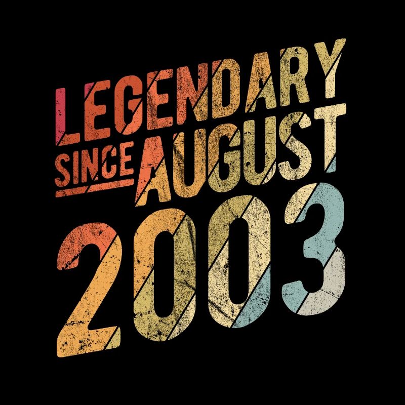 20th Birthday Gift Legendary Since August 2003 20