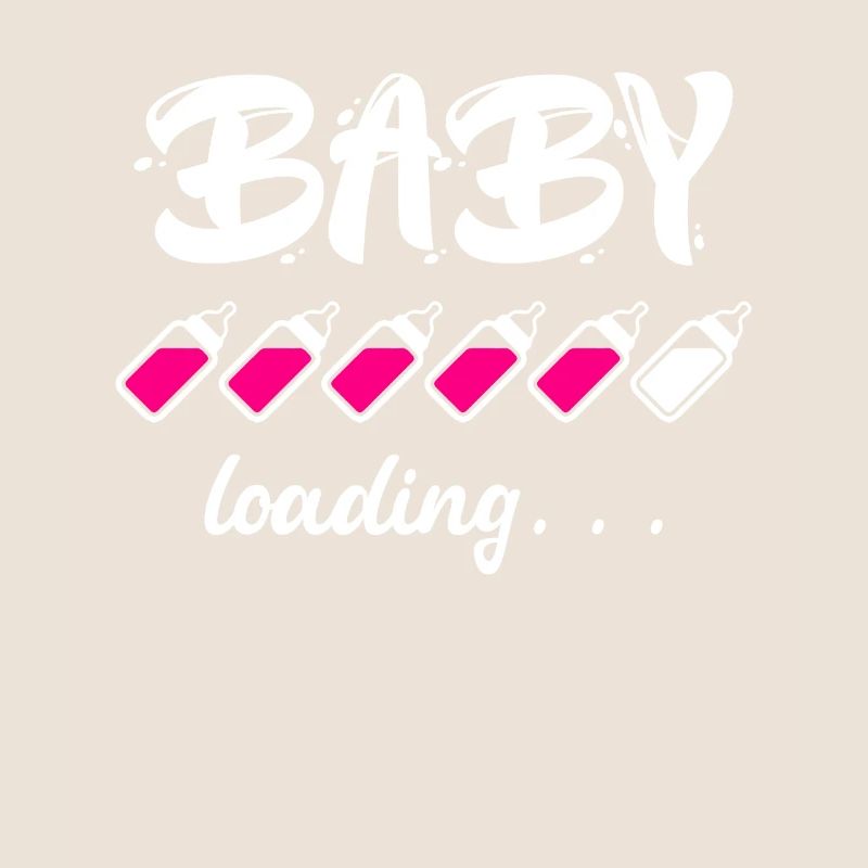 Baby loading Schwanger mit Mädchen oder Junge Mama