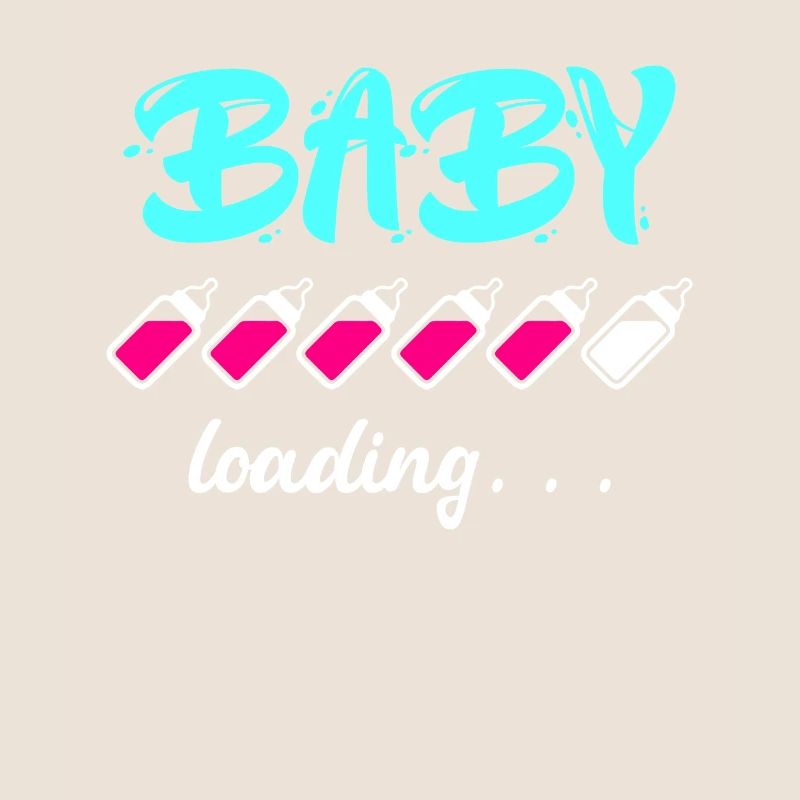 Baby loading Schwanger mit Mädchen oder Junge Mama