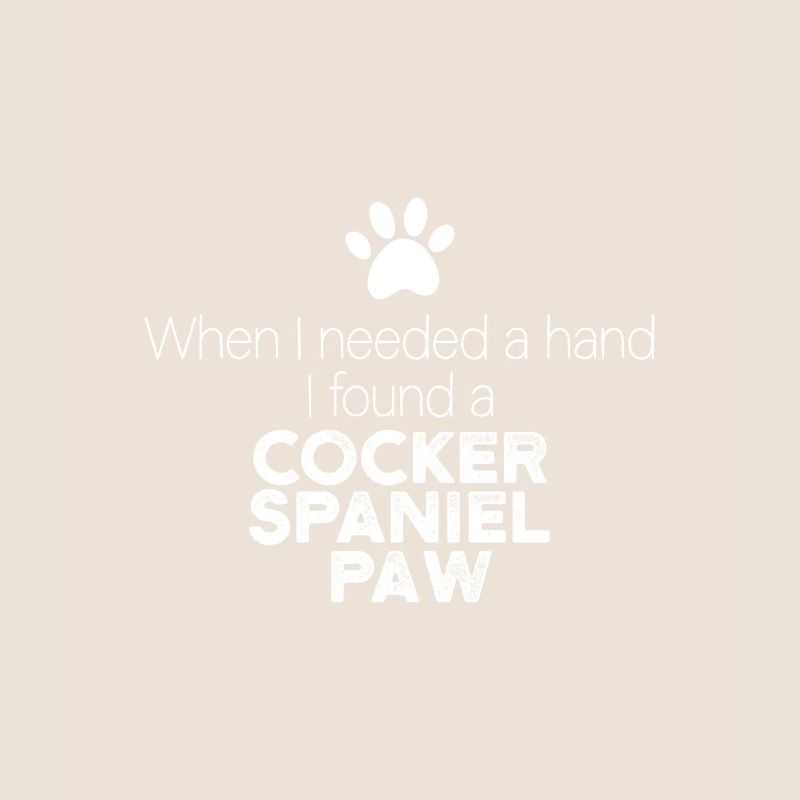 Main Cocker Spaniel Patte