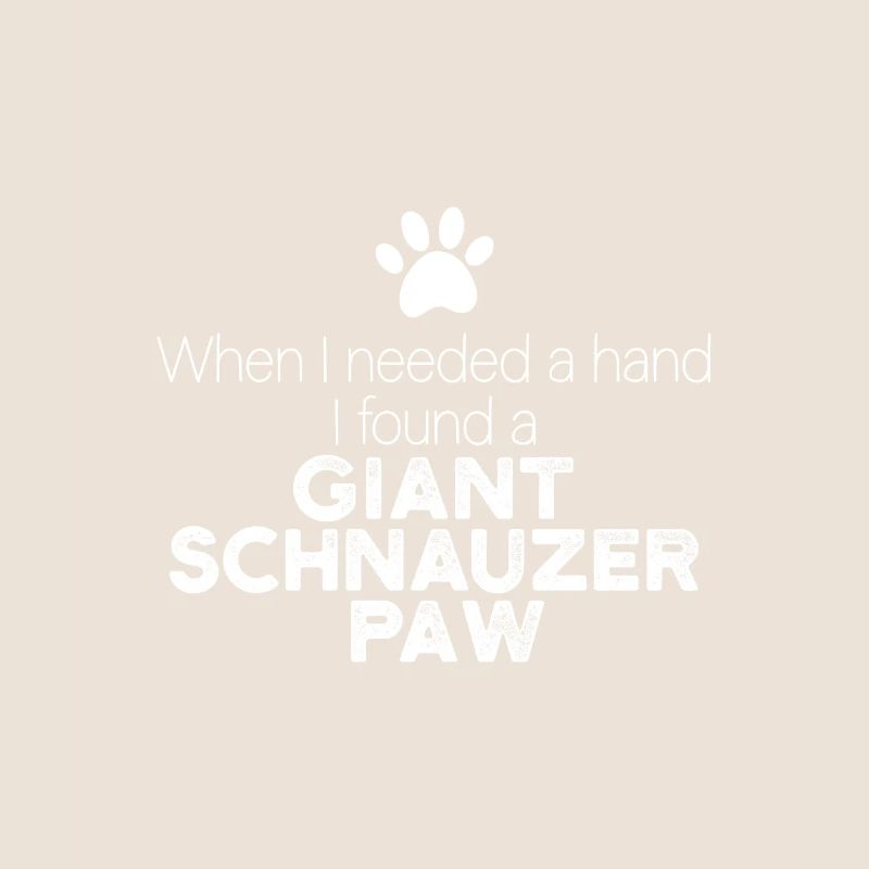 Main Schnauzer Géant Patte