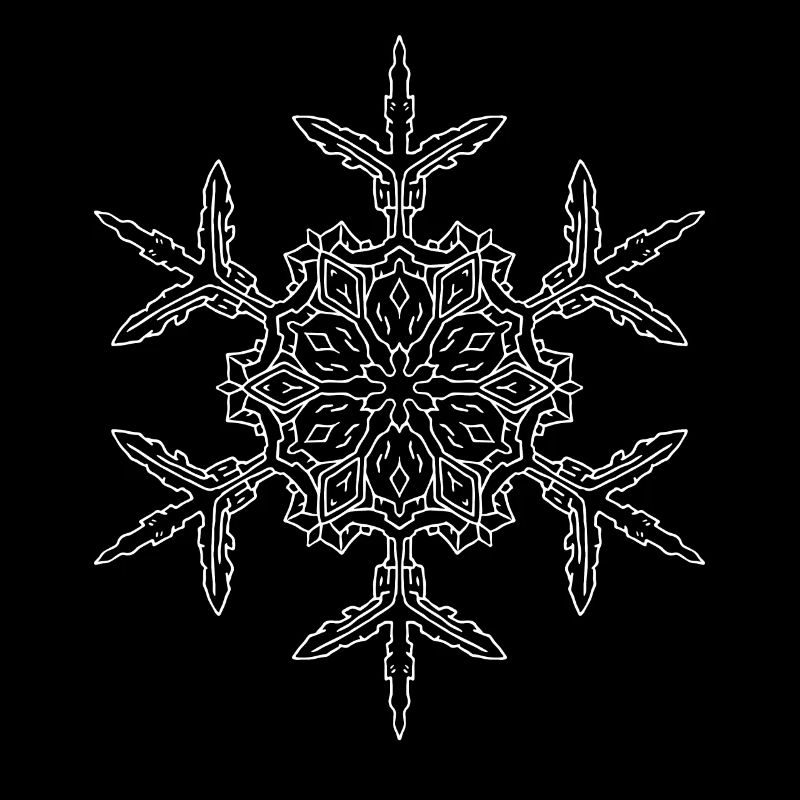 Mandala flocon de neige