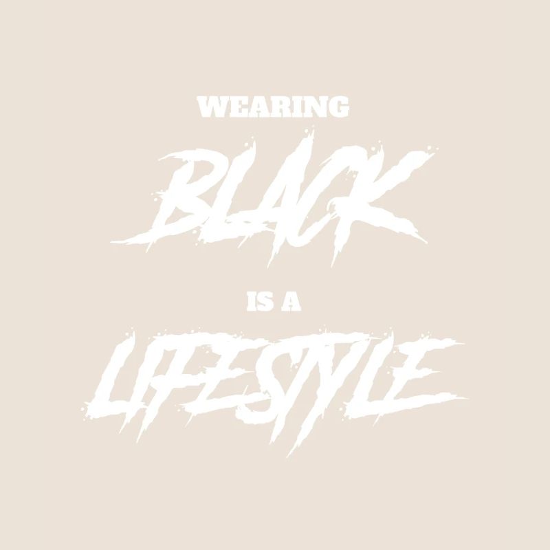 Goth Saying Funny Wear Black is a