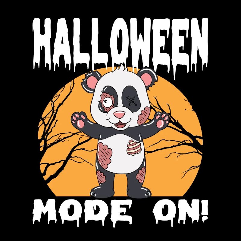 Halloween Zombie Animals Halloween Panda
