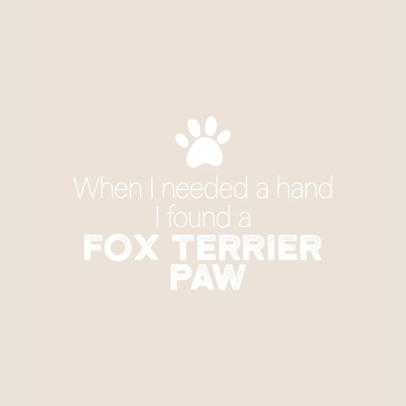 Main Fox Terrier Patte