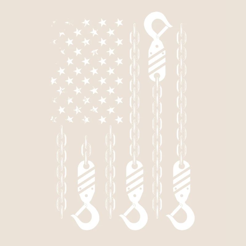 Tow hook US flag