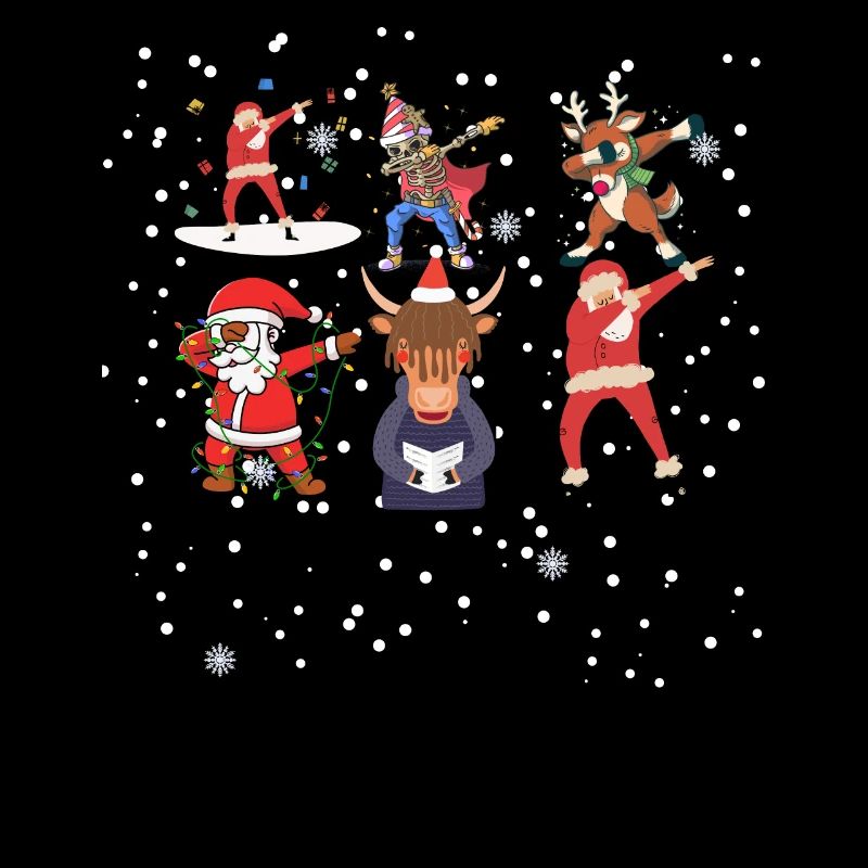 Dabbing Santa's Skeleton and Carol Singing Yak