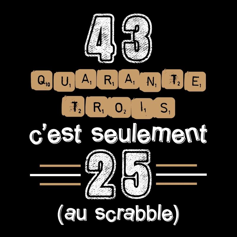 Anniversaire 43 ans, idée cadeau date de naissance