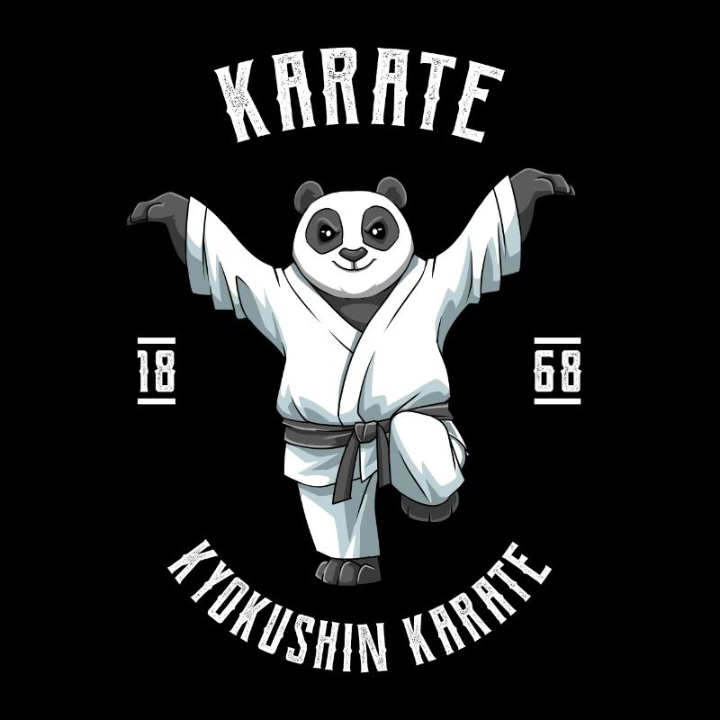Karate Panda Kranich Kick - Karate Japan Fighting