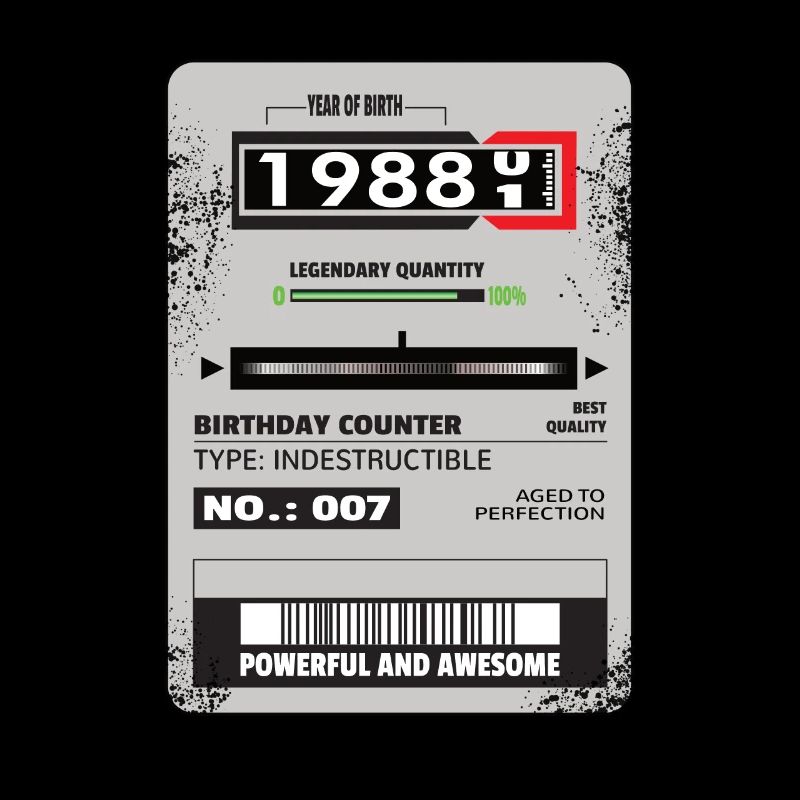 Compteur triphasé cadeau anniversaire 1988