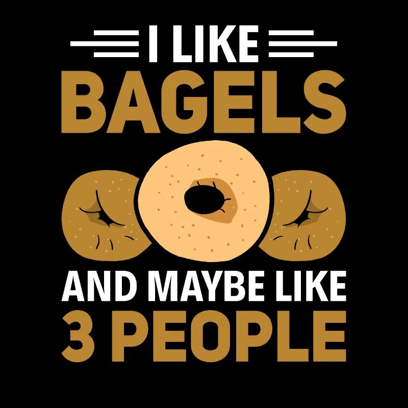 Bagel Spruch Geschenk