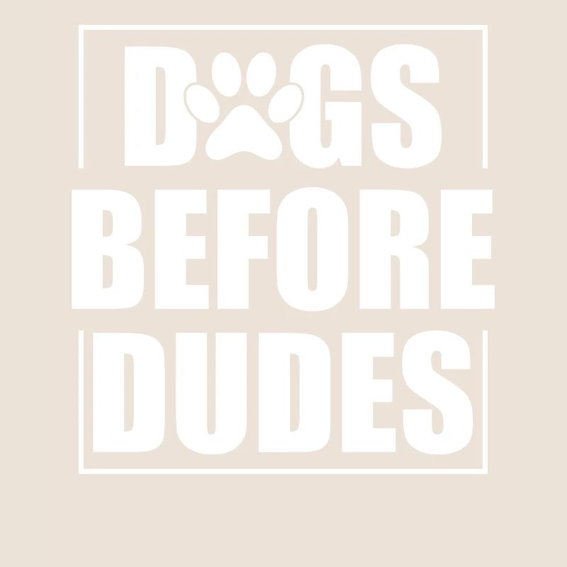 Chiens devant les gars