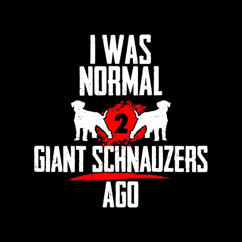 J’étais normal 2 schnauzers géants avant