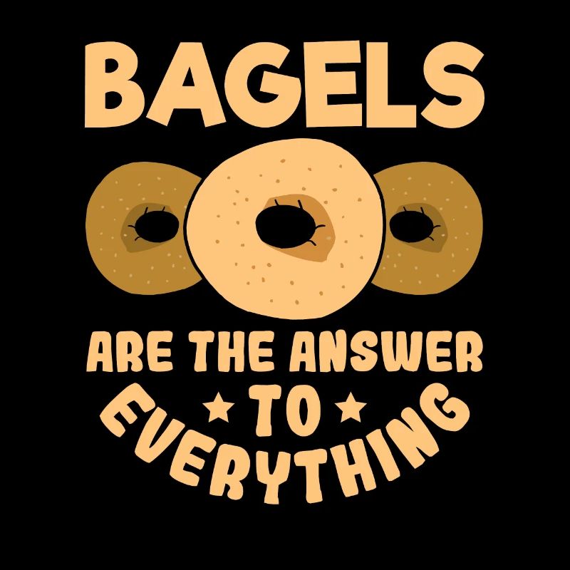 Bagel Spruch Geschenk