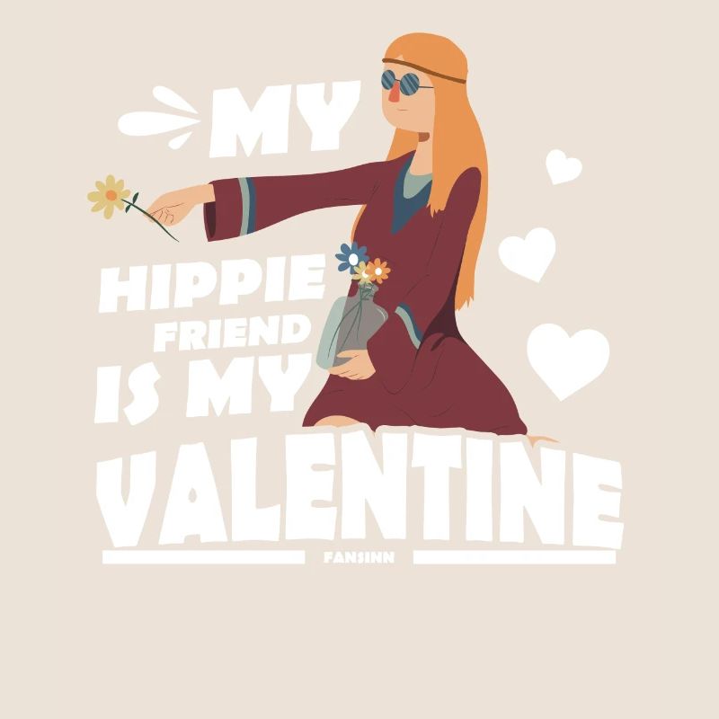 Hippie Mama Muttertag Mädchen Frieden