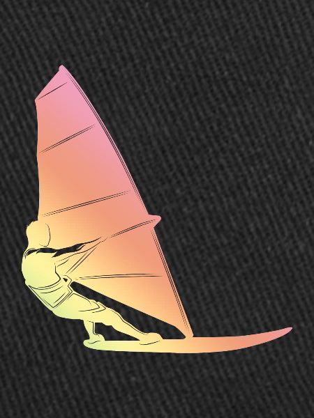 Silhouette de planche à voile