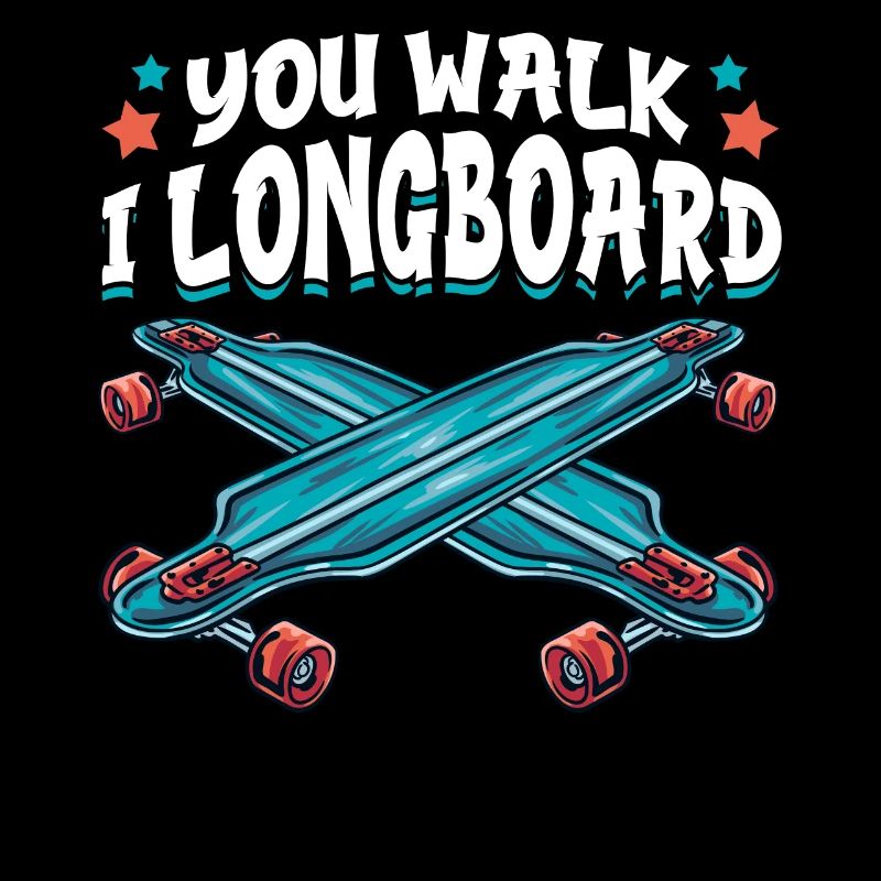 Du Gehst Ich Longboard Lustiges Longboarding