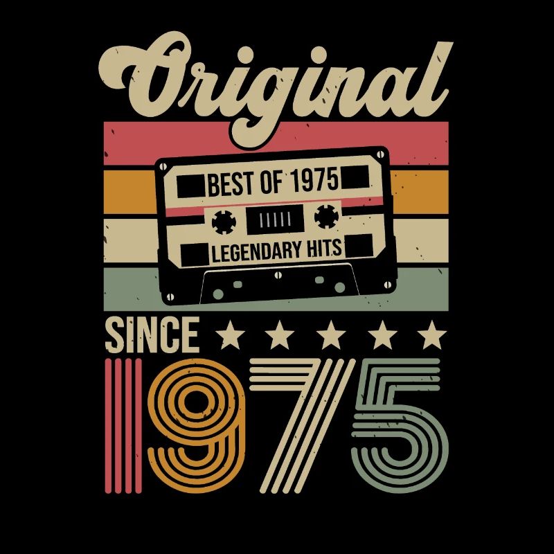 Vintage Geburtstag Original Geschenkidee 1975