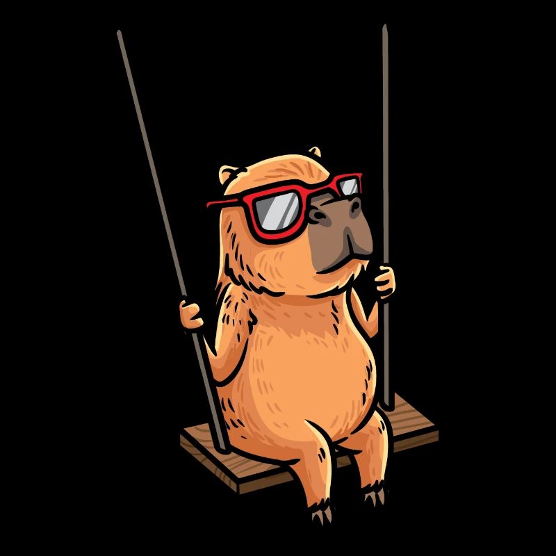 Capybara Swing Swing Drôle