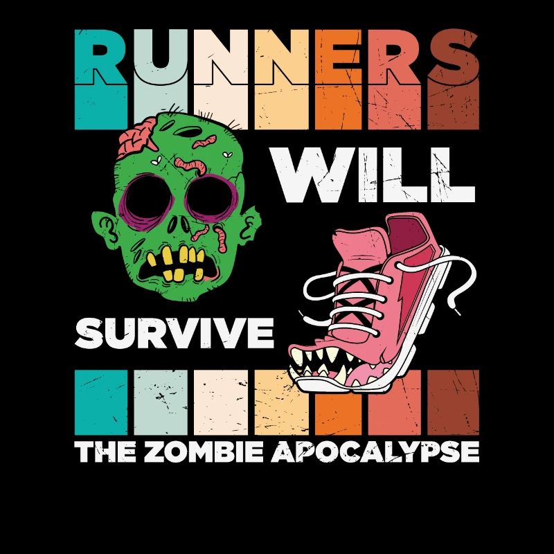 Läufer werden den Zombie Apocalypse Zombie überleben