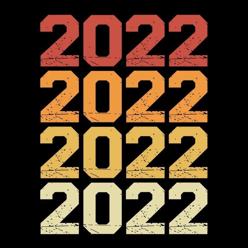 Year 2022 Colored Retro