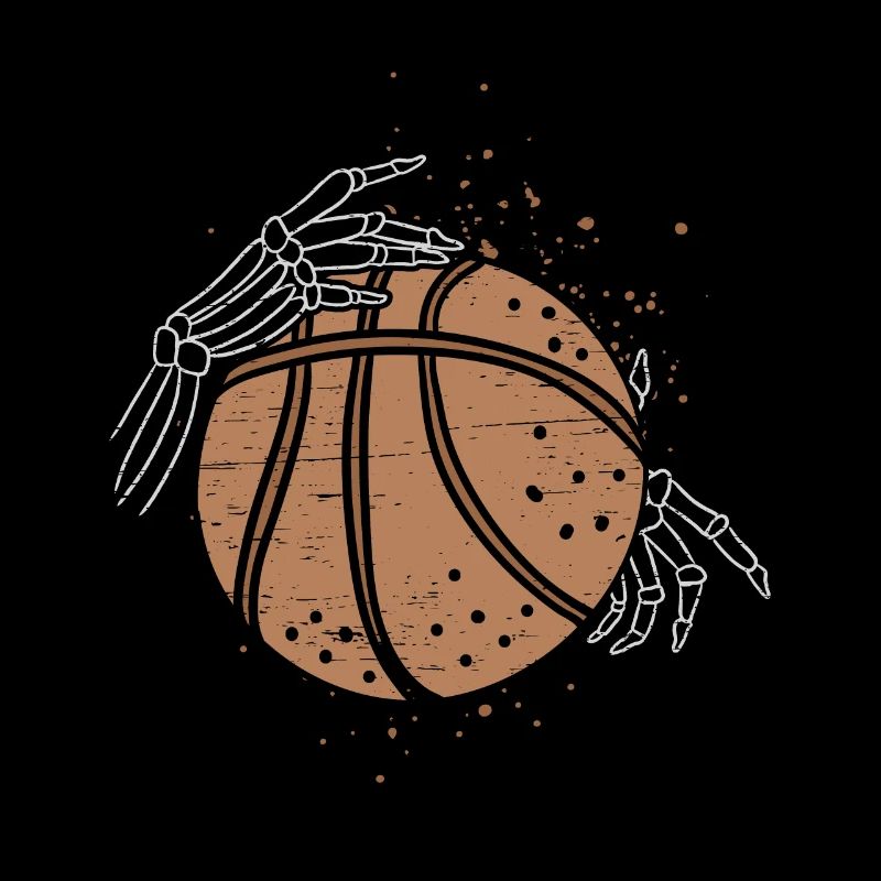 Skeleton Hand Basketball Skelatal Bones Spooky