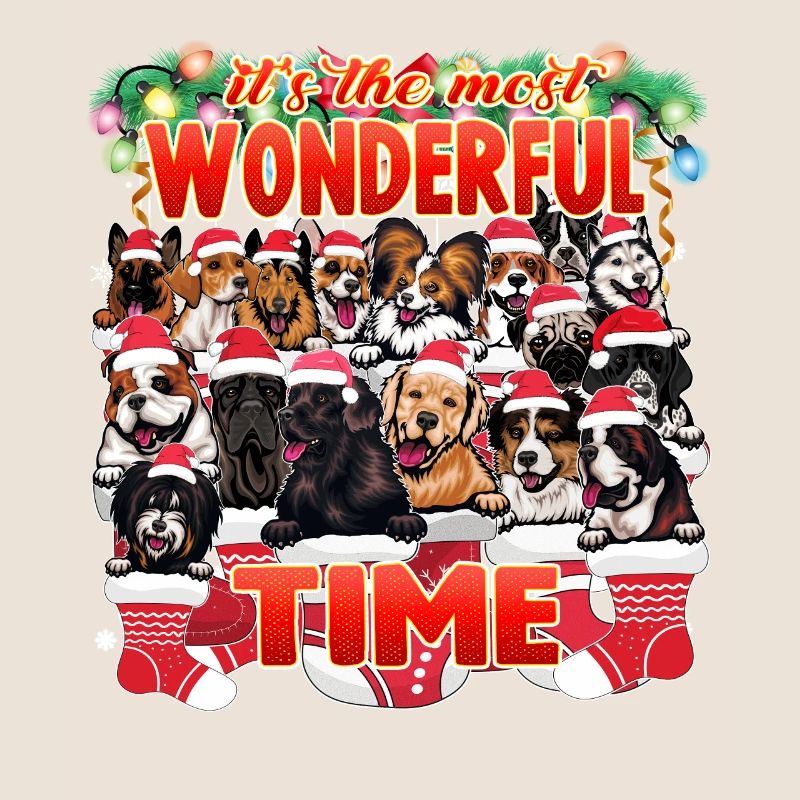Diverse hunderacer - Søde hunde jul