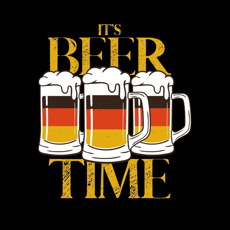 It's Beer Time Funny Saying Beer Germany