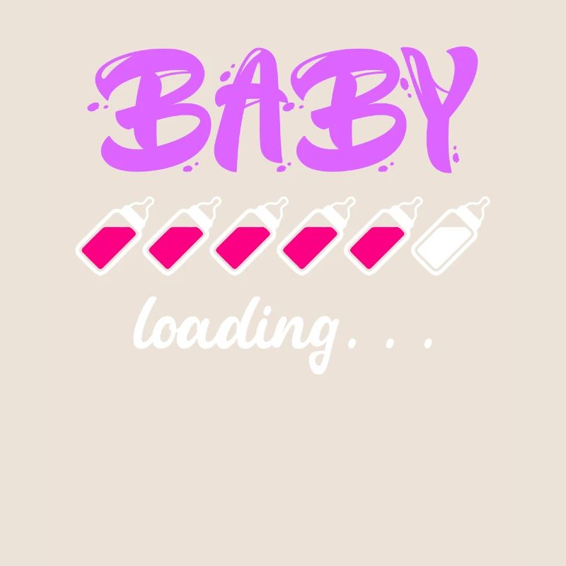 Baby loading Schwanger mit Mädchen oder Junge Mama