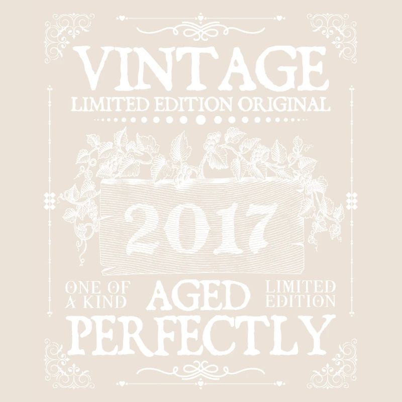 | 2017 Vintage Perfectly seit 2017 Geburtstag