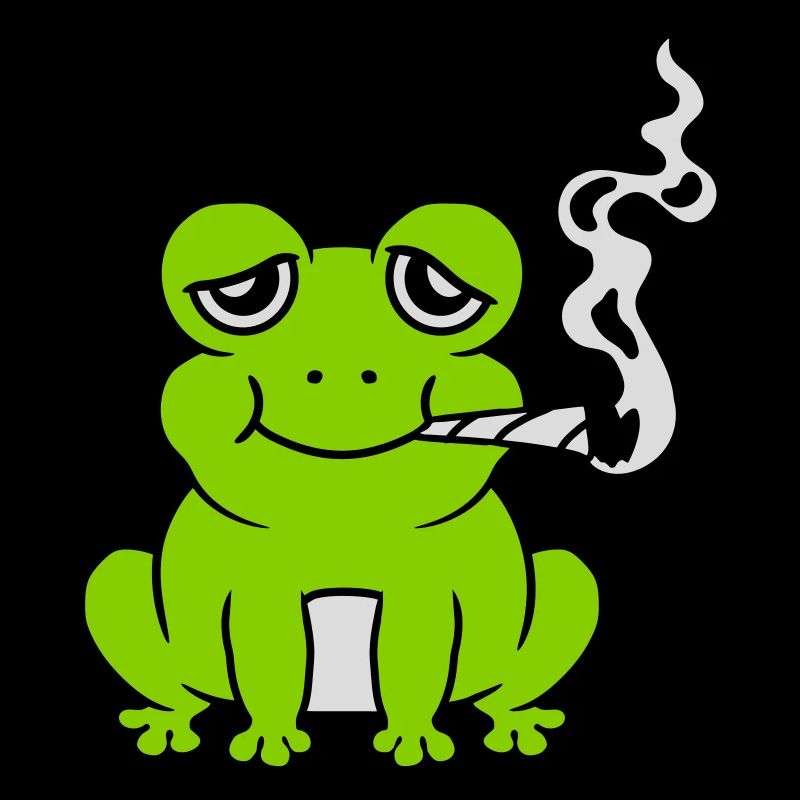 Stoned Weed Joint Frog