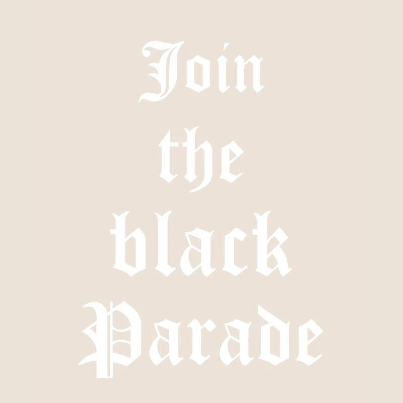 Goth Gothic Schließen Sich Der Black Parade An